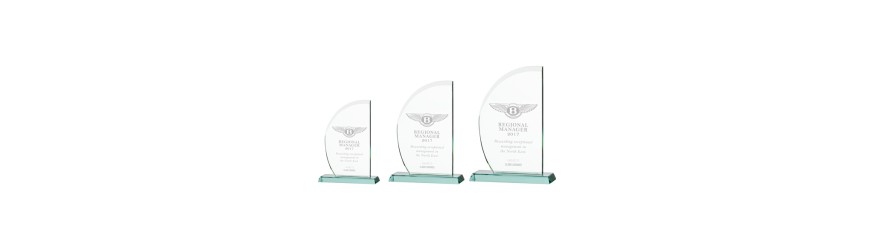 IMPULSE JADE GLASS AWARD - 180MM (12MM THICK)